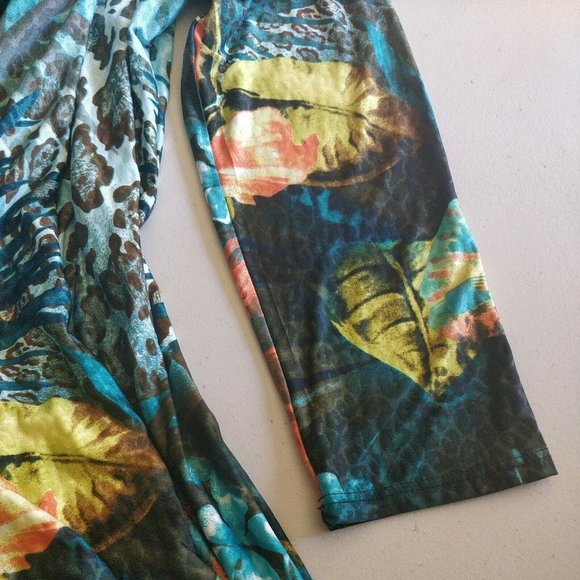 From The Heart Tropical Leopard Print Tunic Dress. c - Picture 8 of 10